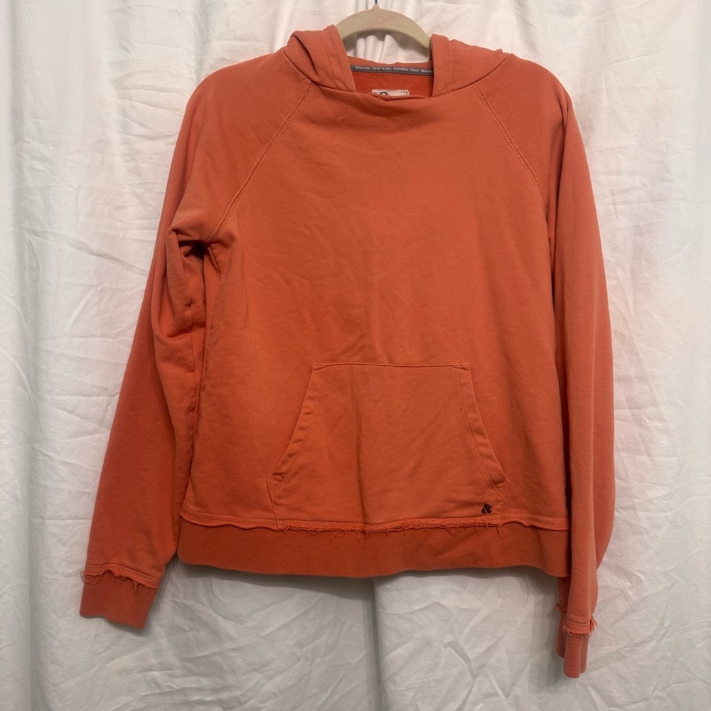 Ampersand Ave Coral Orange Rustic Hoodie